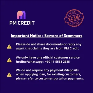 Scam alert notice