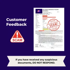 Scam alert notice