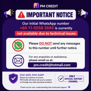 Scam alert notice